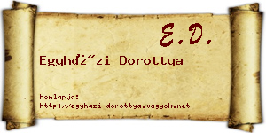 Egyházi Dorottya névjegykártya